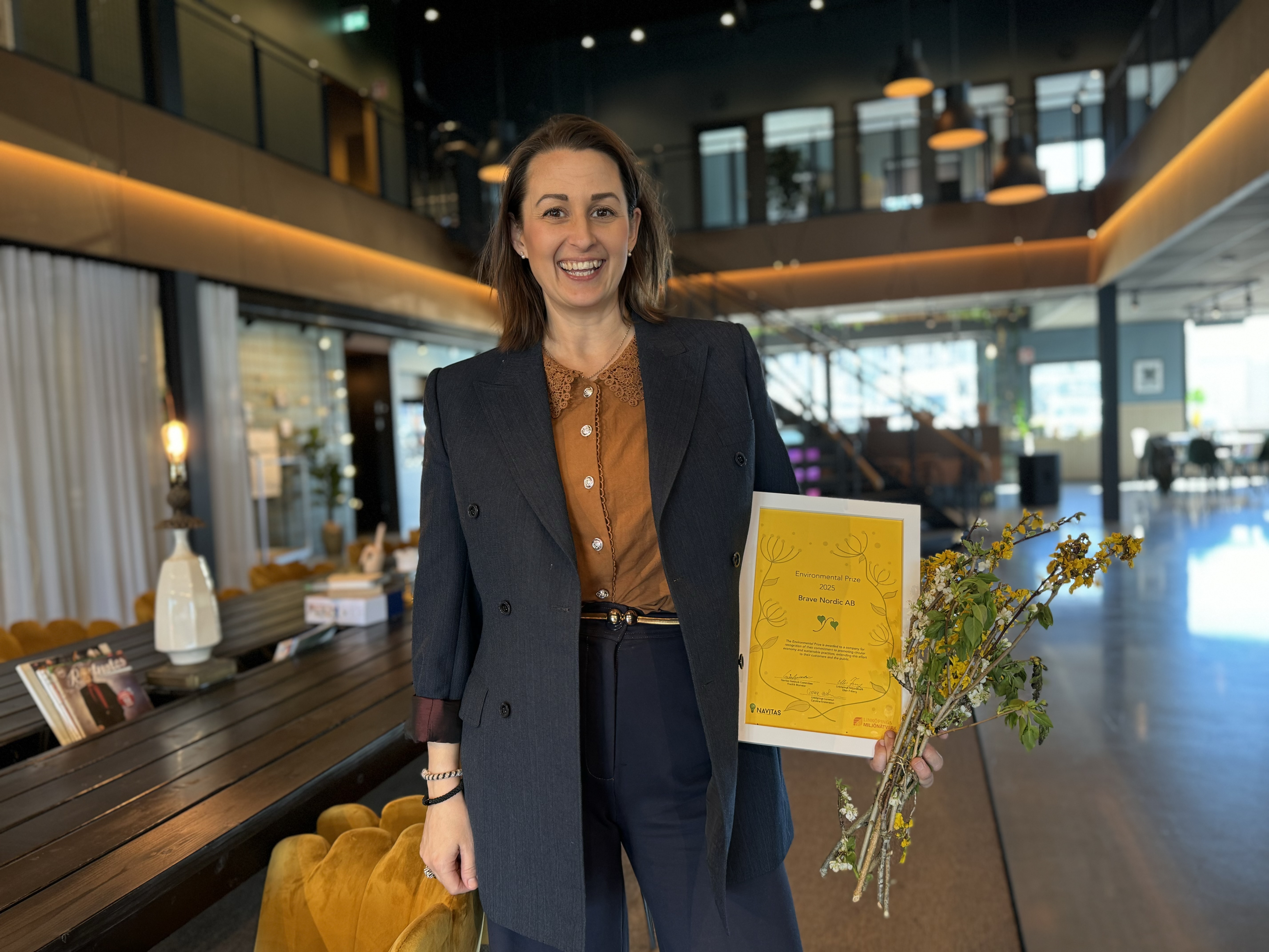 Vi har vunnit the environmental prize!