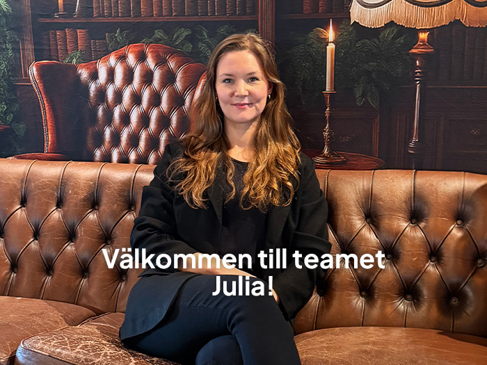 Vår nya logistiker Julia